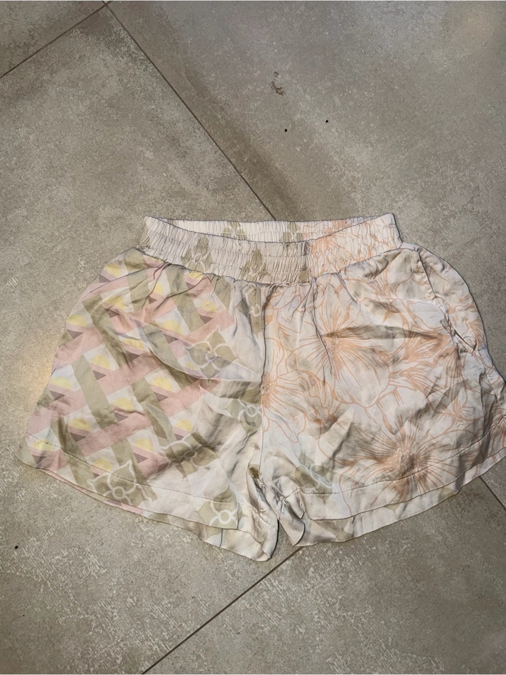 Women's Pastel Floral & Geometric Lounge Shorts